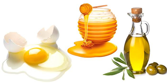 Ингредиенты для яичной маски